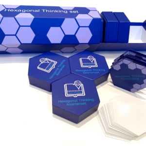 Hexagonal Thinking klassenset. 8 Doosjes met herschrijfbare hexagons