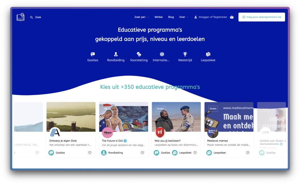 hoe voor de klas werkt