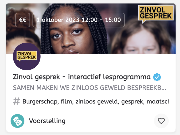 programma cover voorbeeld